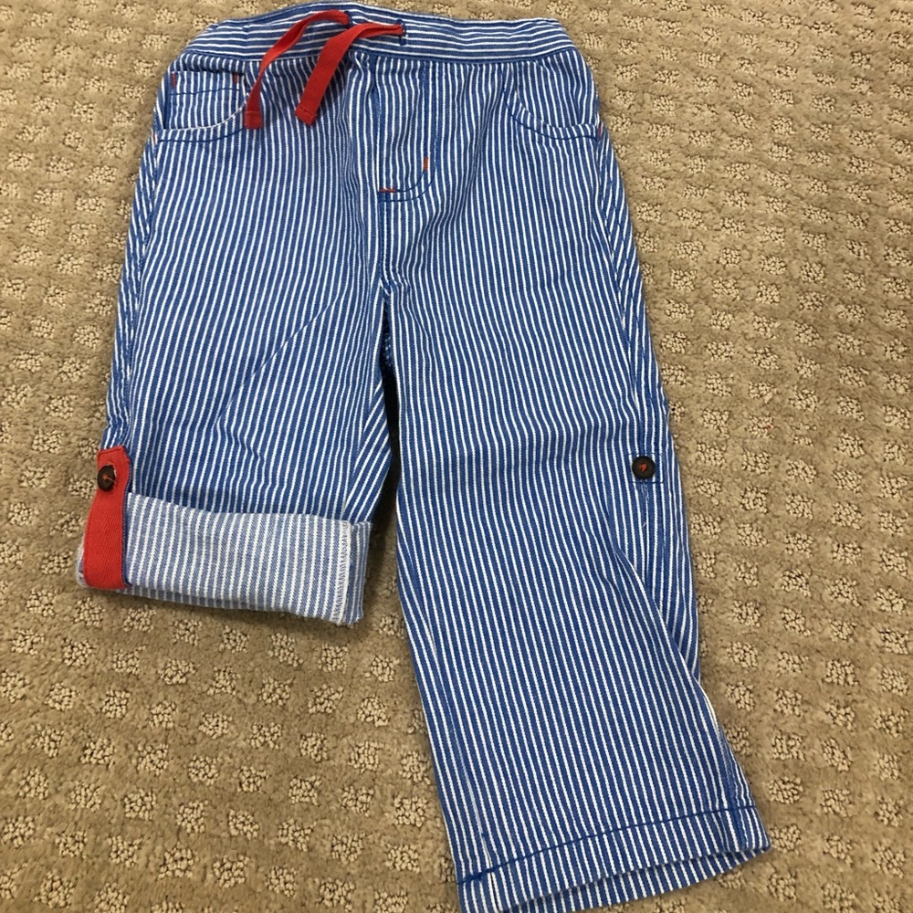 Mini Baby Boden Pinstripe Convertible Pant